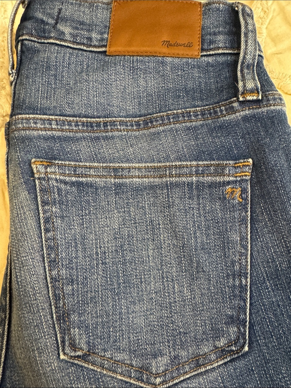 Women’s Madewell High-Rise Button-Fly Skinny Jeans - Blue.